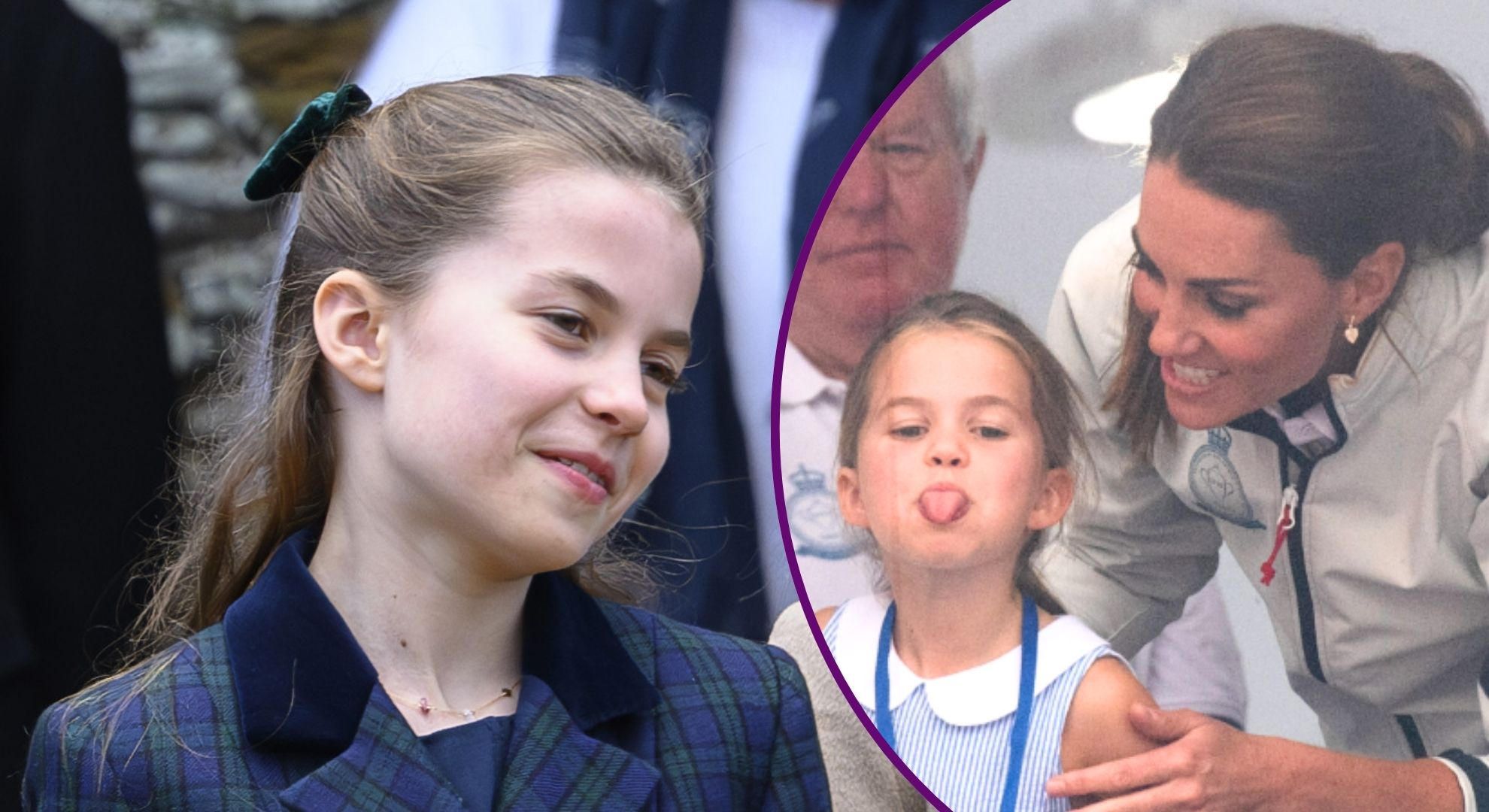Iconic moment Princess Charlotte stuck her tongue out in front of photographers and embarrassed Kate Middleton