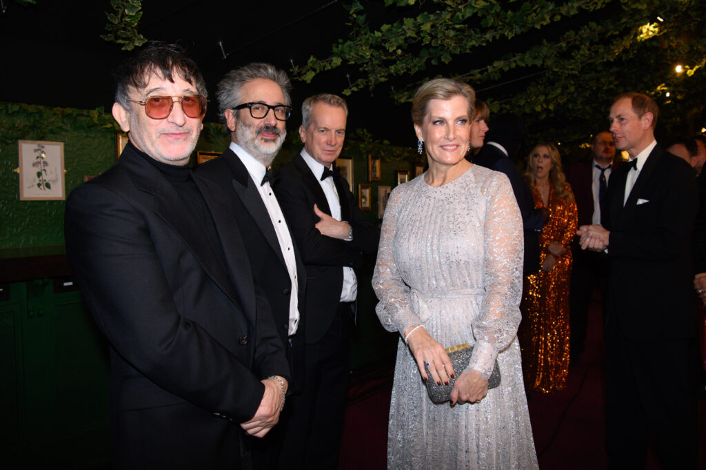 Duchess Sophie with Frank Skinner at Royal Variety Performance