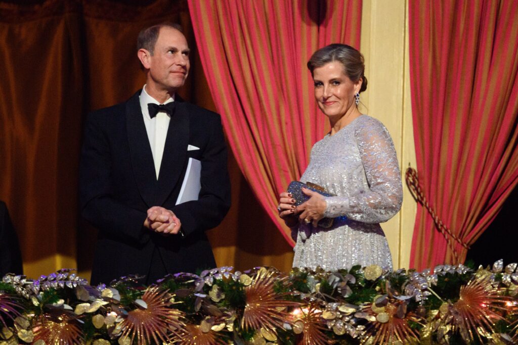 Prince Edward and Duchess Sophie at Royal Variety Performance