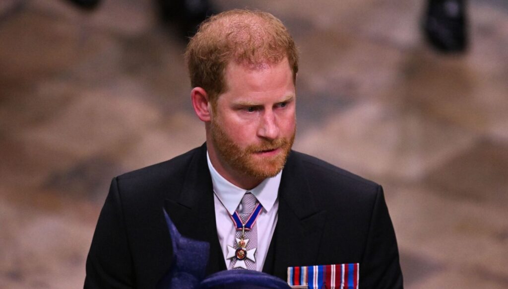 Prince Harry at King Charles' coronation