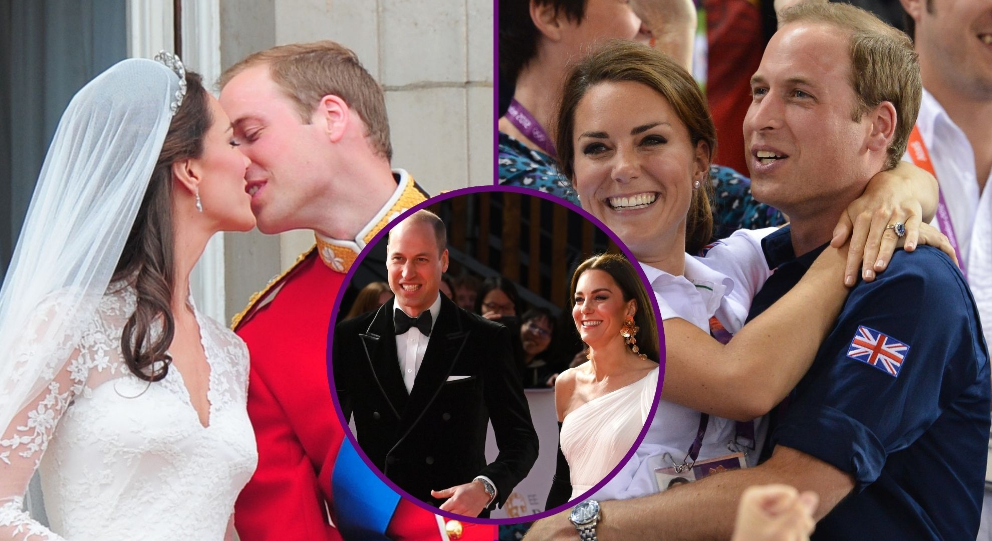 In pictures: 10 rare Prince William and Kate Middleton PDA moments - Kisses; cheeky bottom tap; look of love