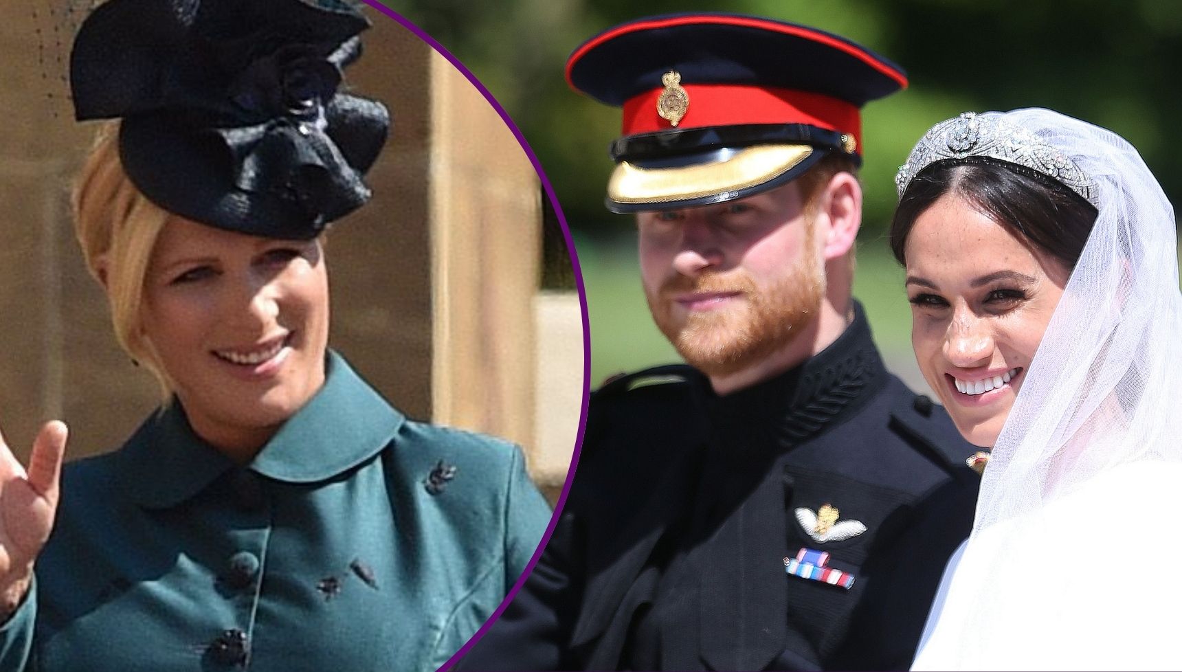 'Reason' behind Zara Tindall's 'unconcealed jaw drop' at Harry and Meghan's wedding as 'no filter' look went viral
