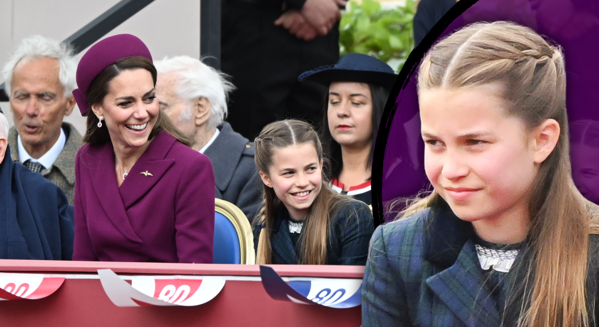 Kate Middleton's sweet moment with Princess Charlotte during VE Day celebrations