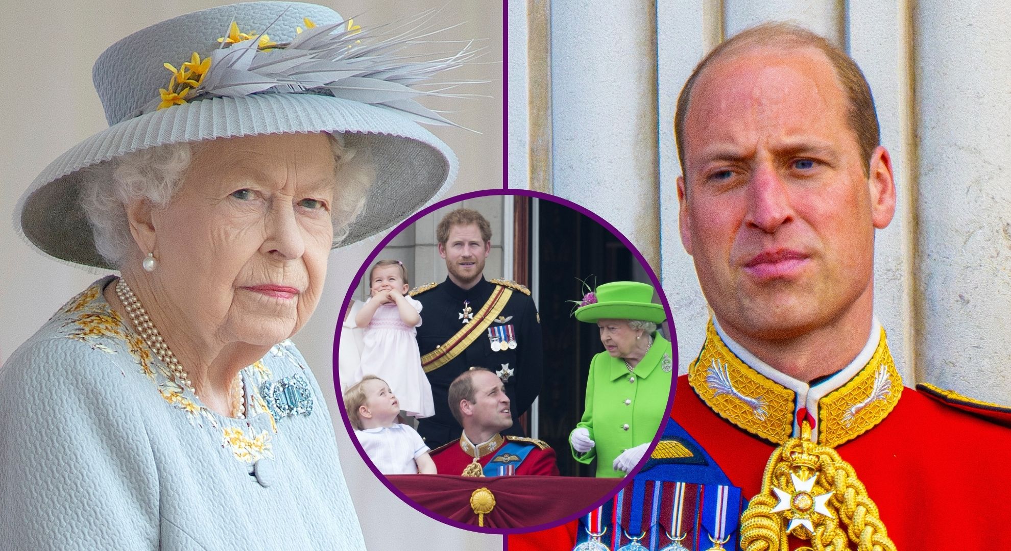 Moment Queen Elizabeth II 'told off' Prince William over his behaviour with son George at Trooping the Colour