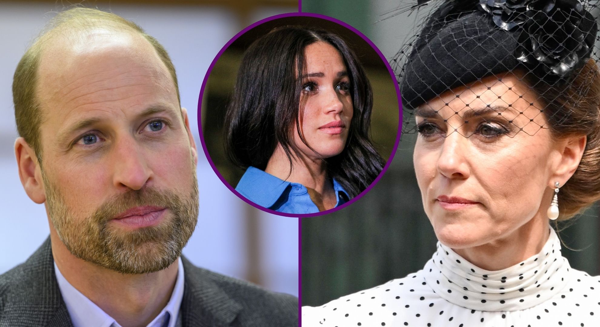 Moment Prince William acted as 'human shield' between Kate Middleton and Meghan Markle at royal event