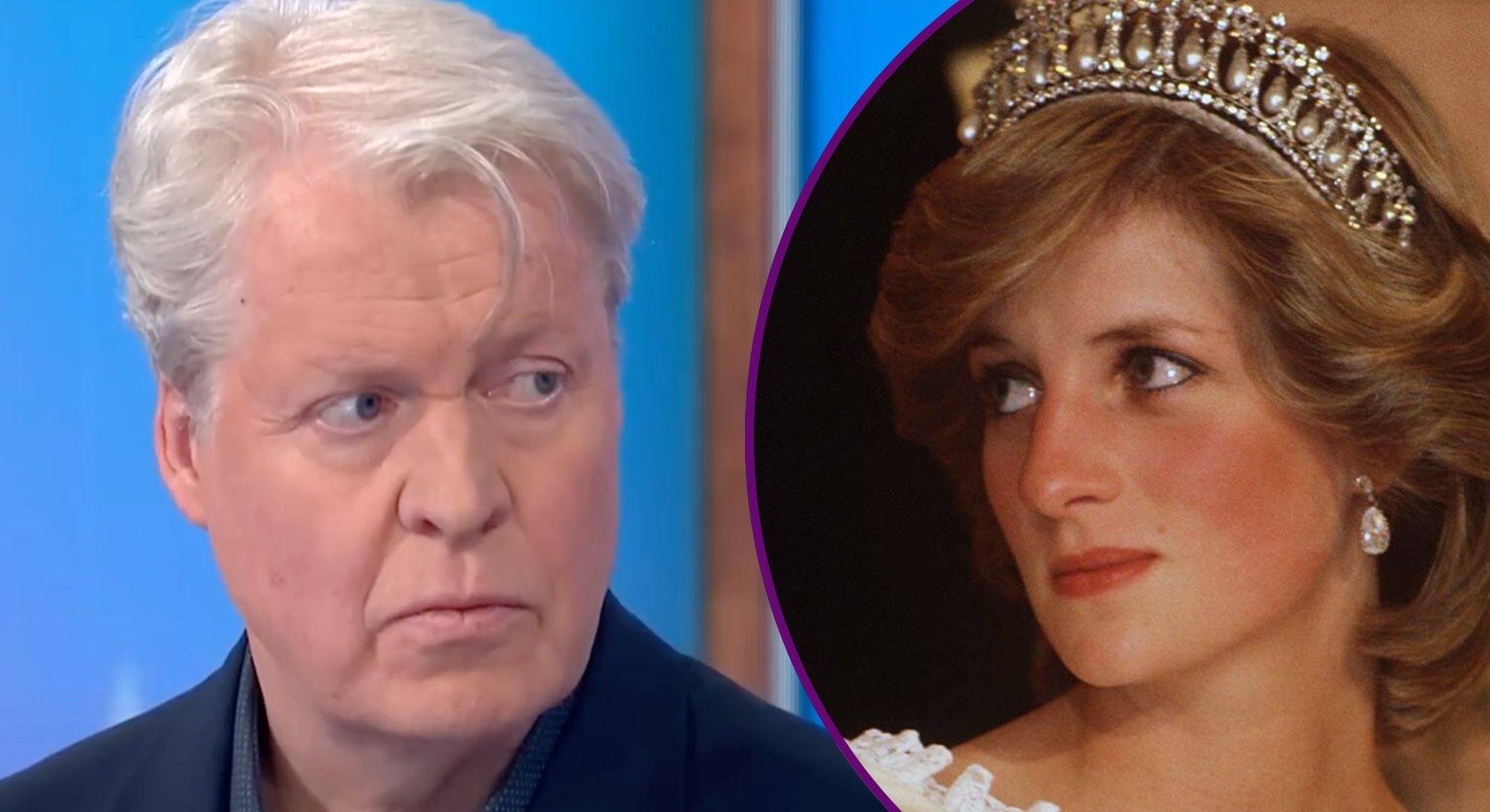Princess Diana's brother Charles Spencer brings flowers to her burial site on death anniversary