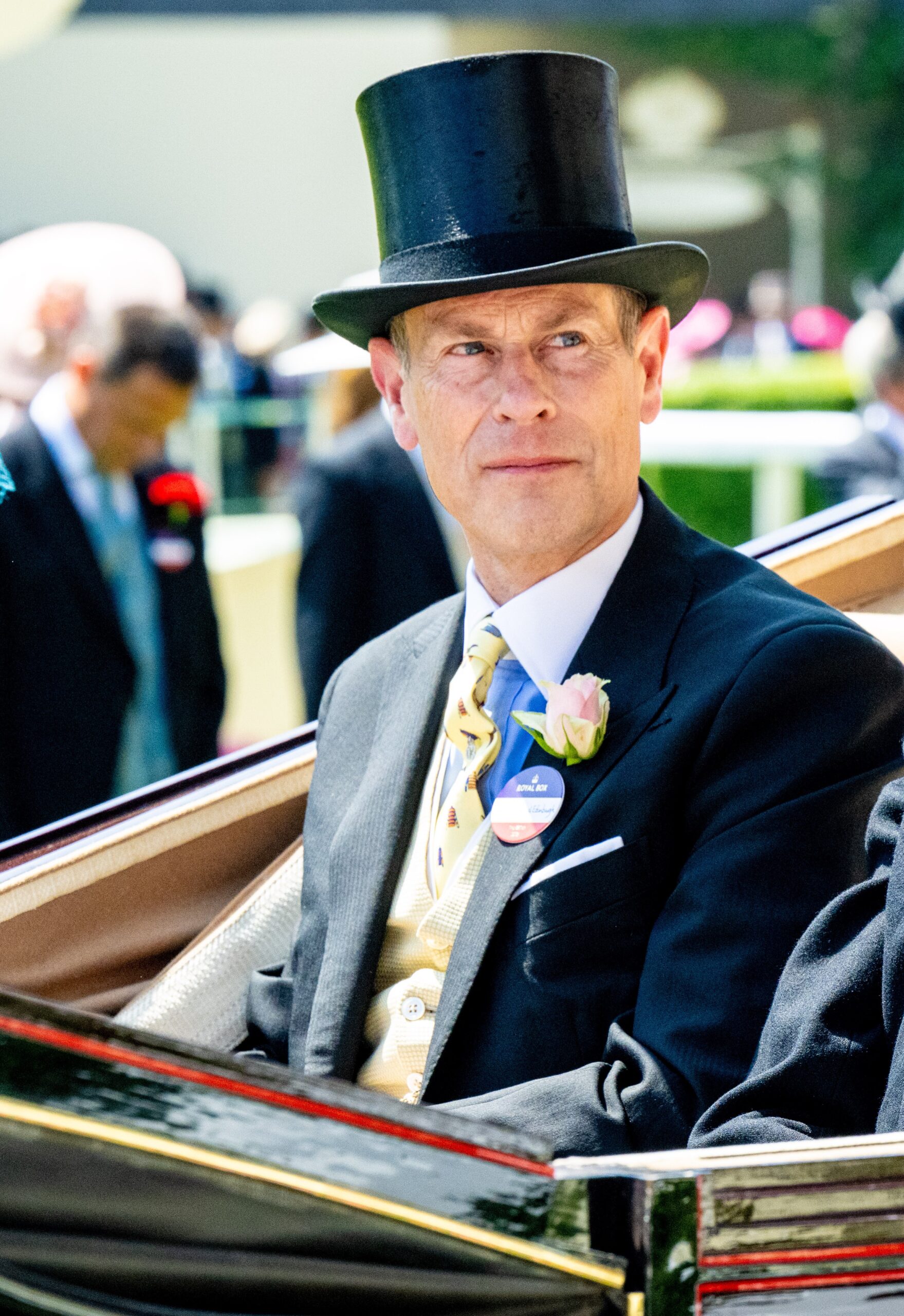 Prince Edward in carriage at Ascot