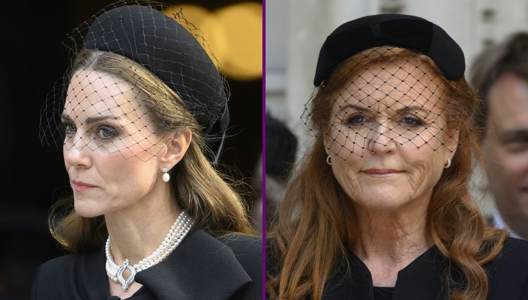 Moment Kate Middleton became 'protective huntress' and 'ignored' Sarah Ferguson at royal funeral