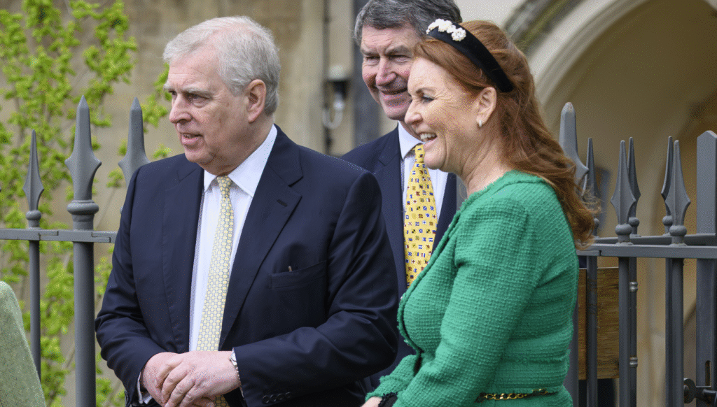 Prince Andrew and Sarah Ferguson smiling