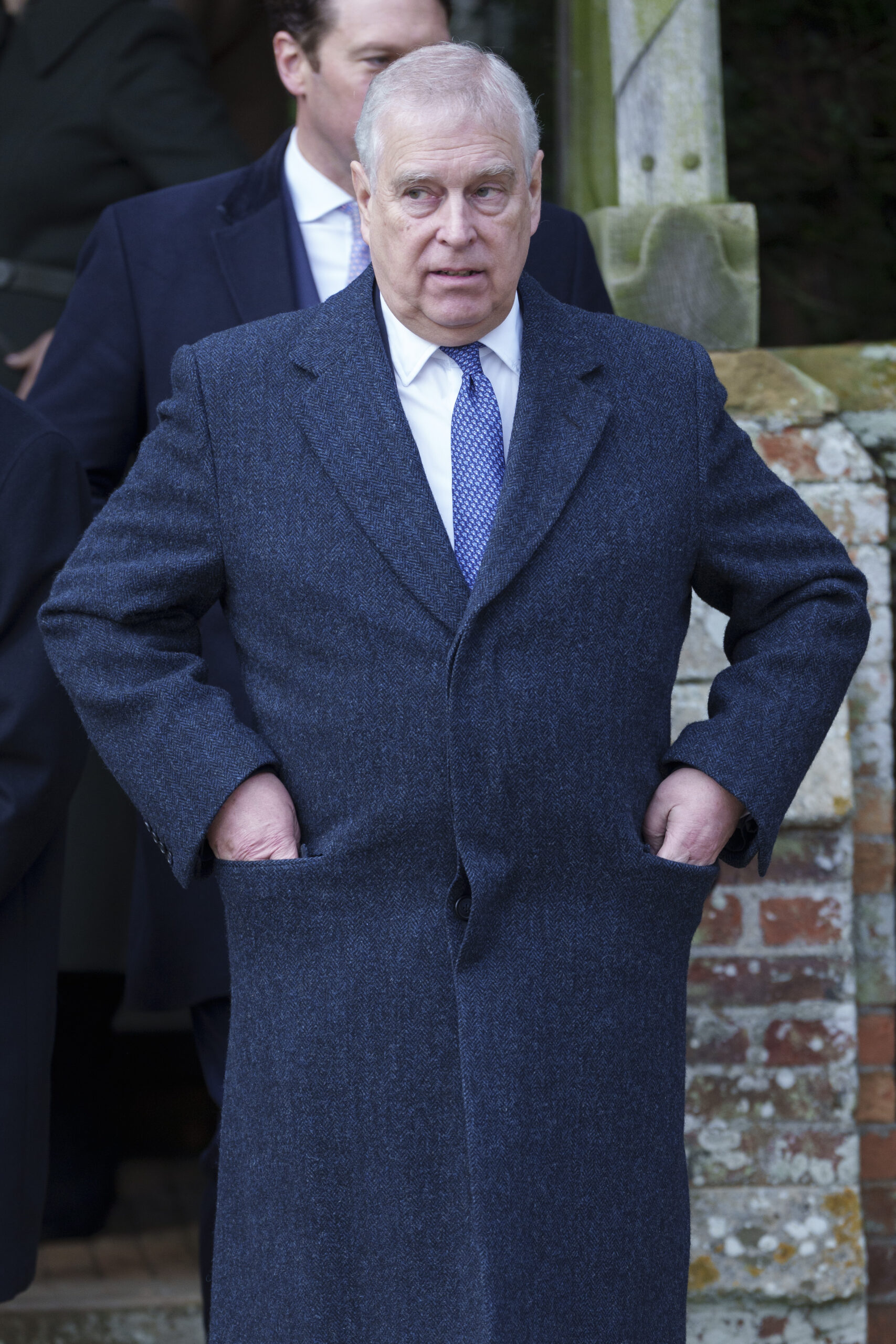 Prince Andrew at Sandringham Christmas Day service