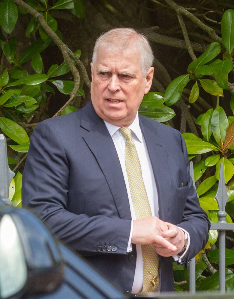 Prince Andrew during royal Easter service