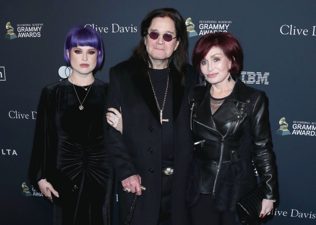 Ozzy Osbourne with wife Sharon and daughter Kelly