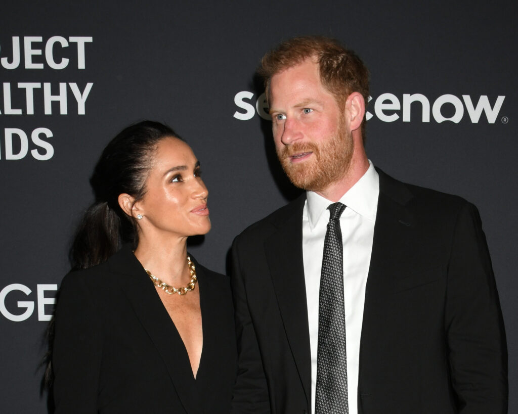 Meghan Markle and Prince Harry on the red carpet