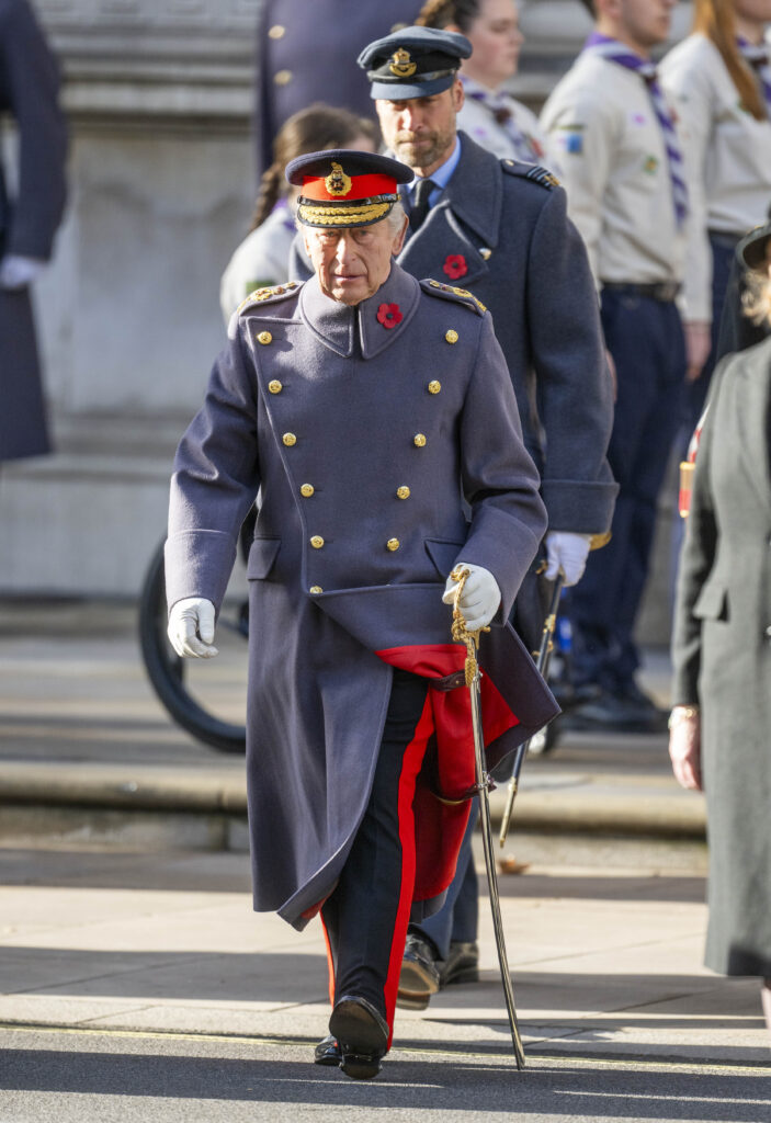 King Charles on Remembrance Sunday