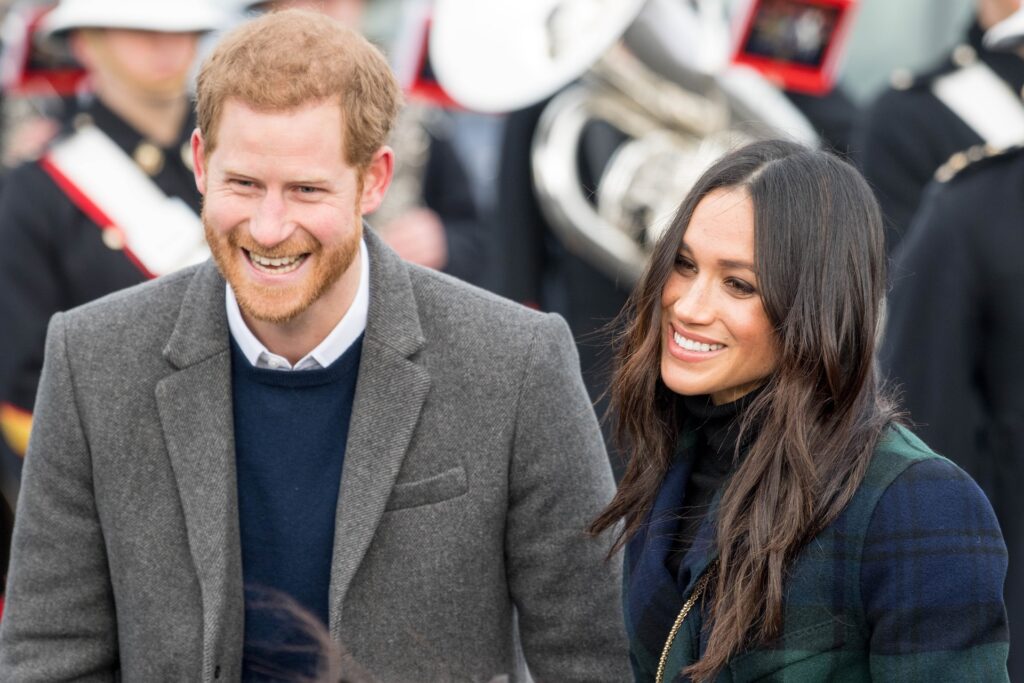 Prince Harry and Meghan Markle smiling together