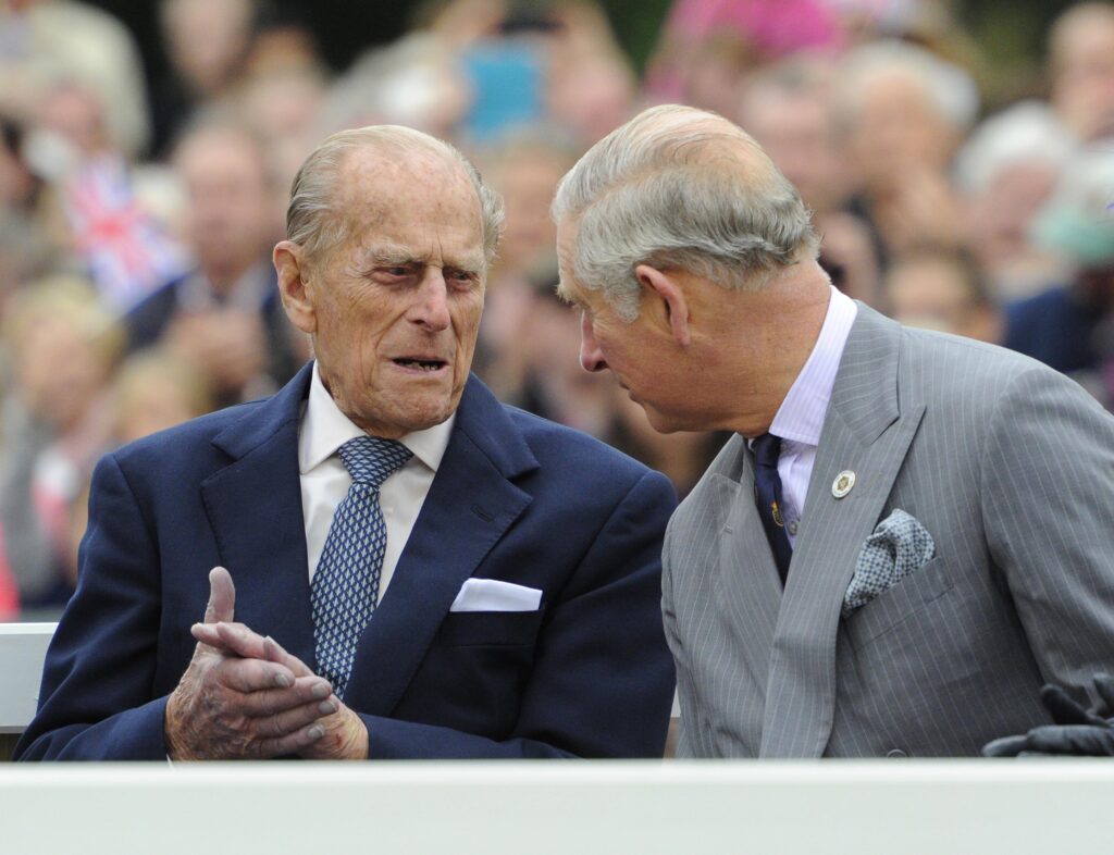 Prince Philip and Charles 