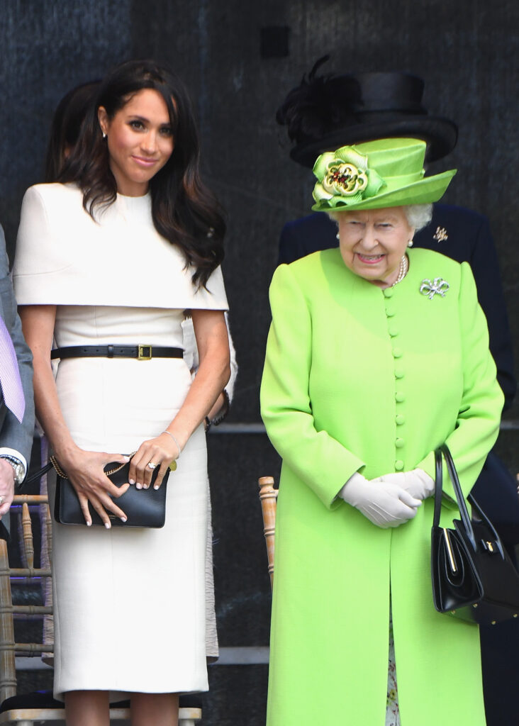 Meghan Markle and Queen Elizabeth II on royal engagement