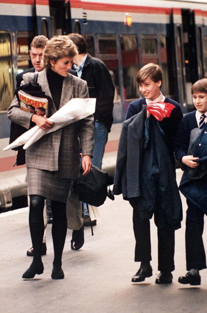 Princess Diana and Prince William in 1995