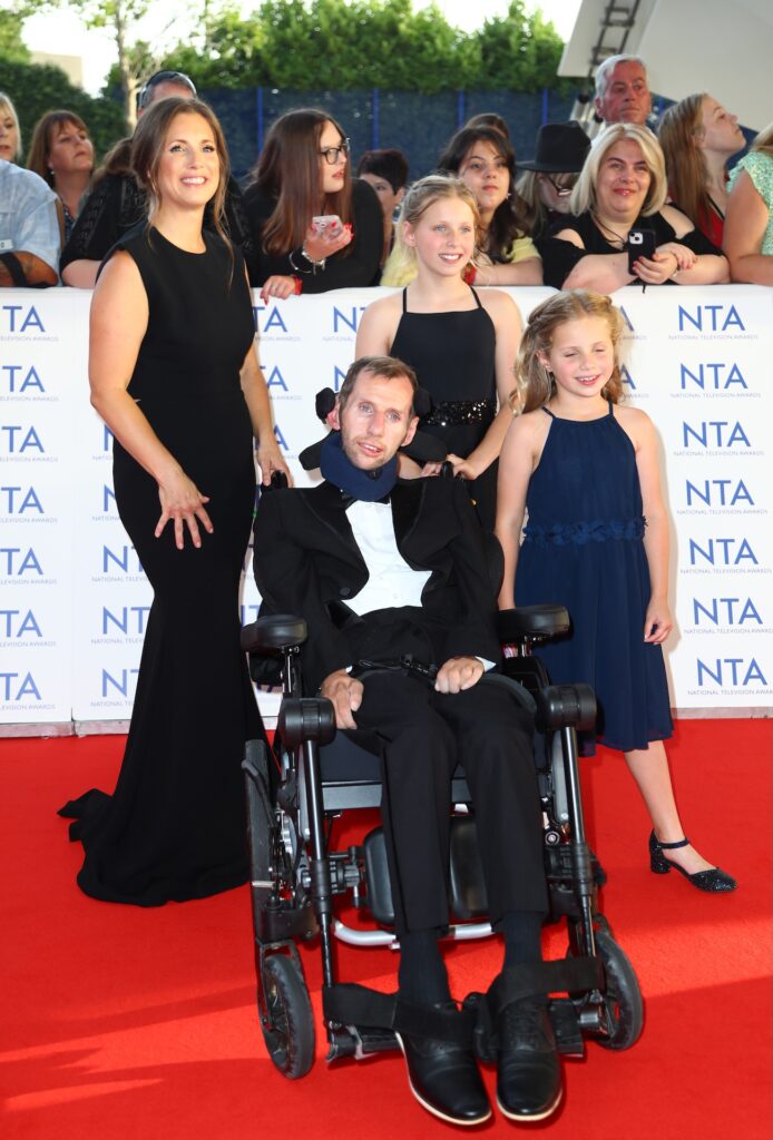 Rob Burrow and his family at the NTA's
