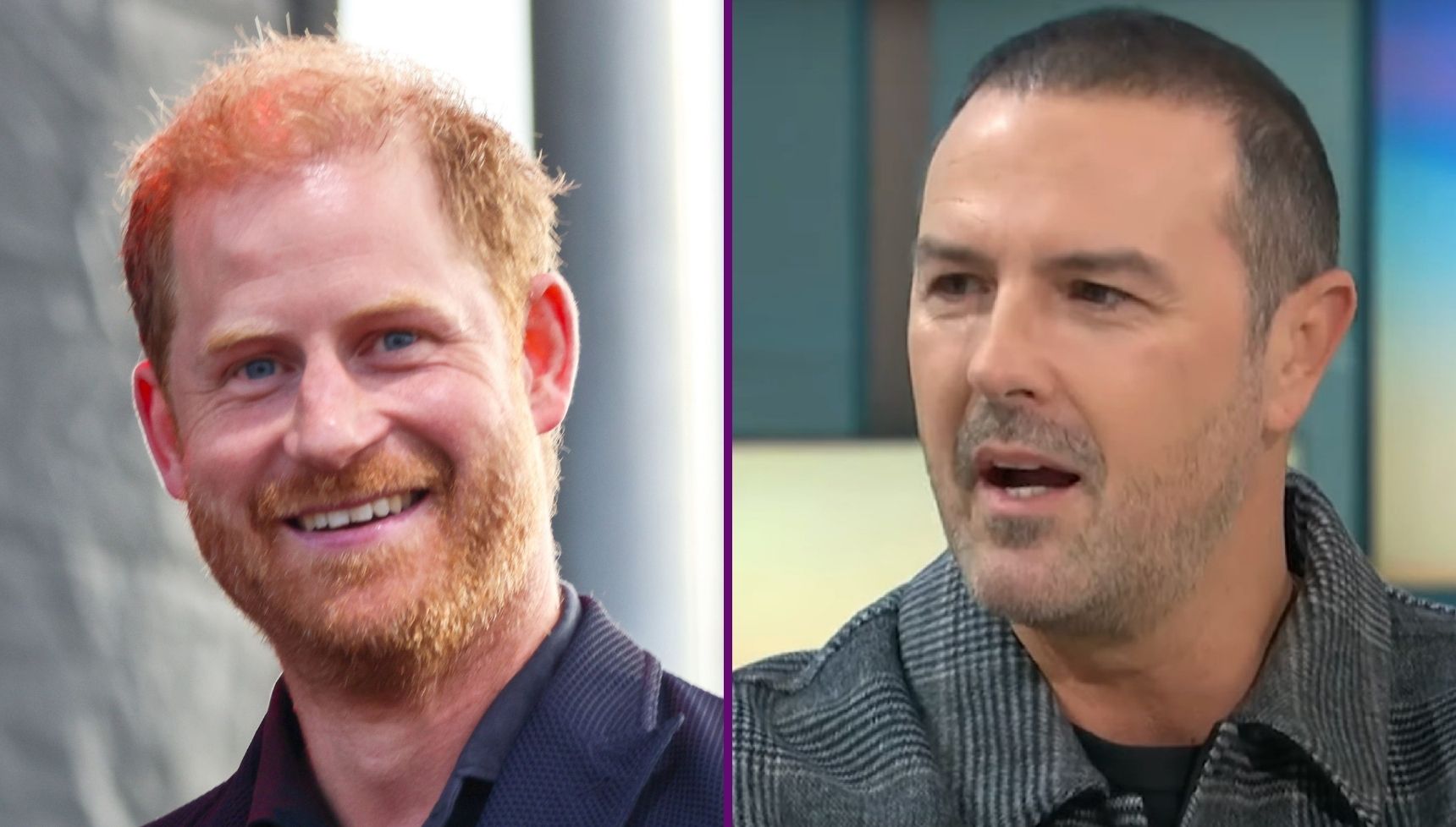 Moment Prince Harry kissed 'topless' Paddy McGuinness on night out