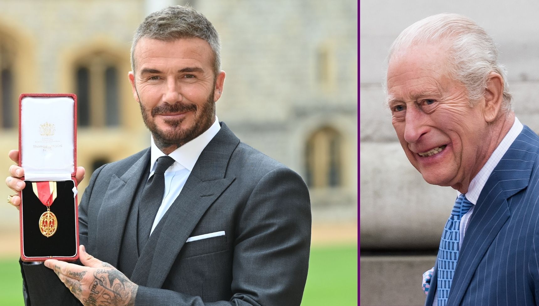 Sir David Beckham knighted by King Charles at Windsor Castle
