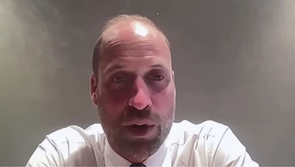 Prince William in a video message