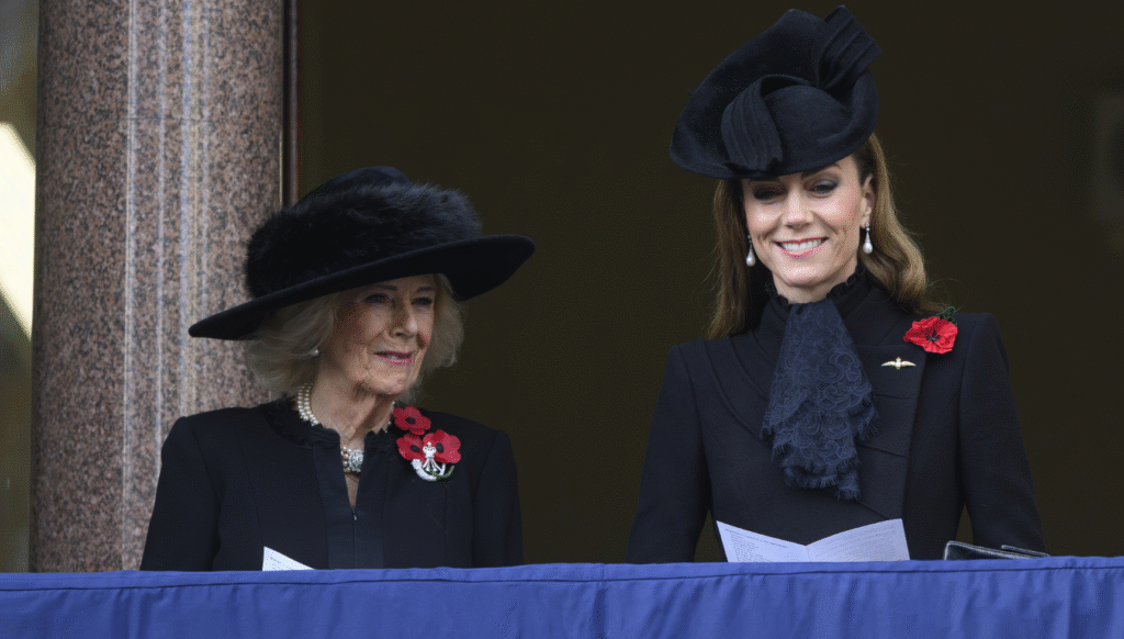 Queen Camilla and Kate Middleton on Remembrance Sunday