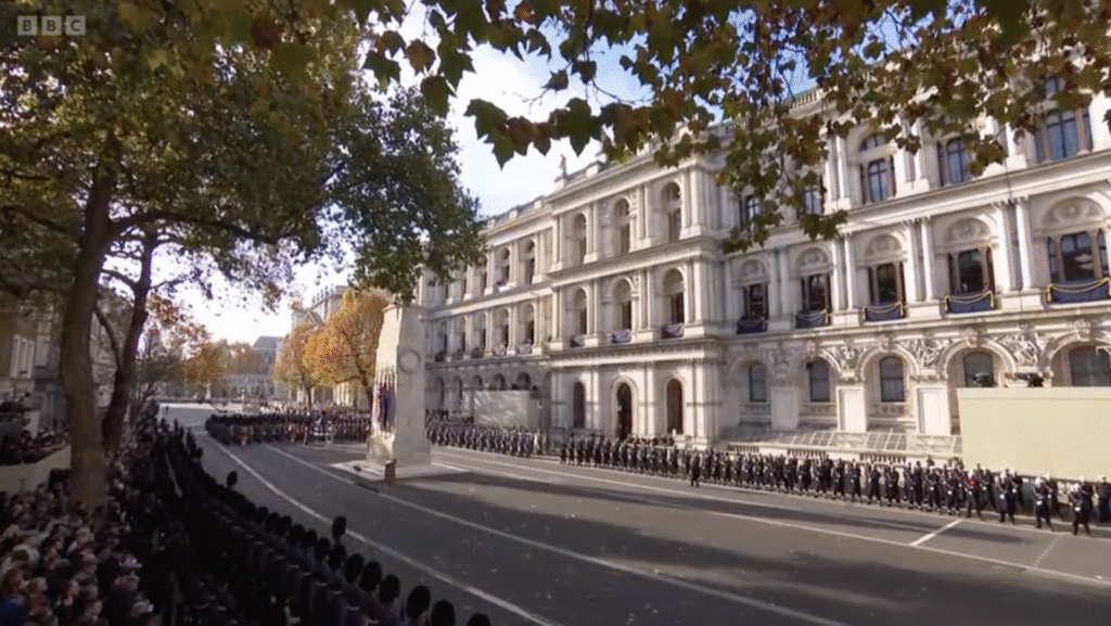 The Cenotaph, London, Whitehall, today, November 9 2025