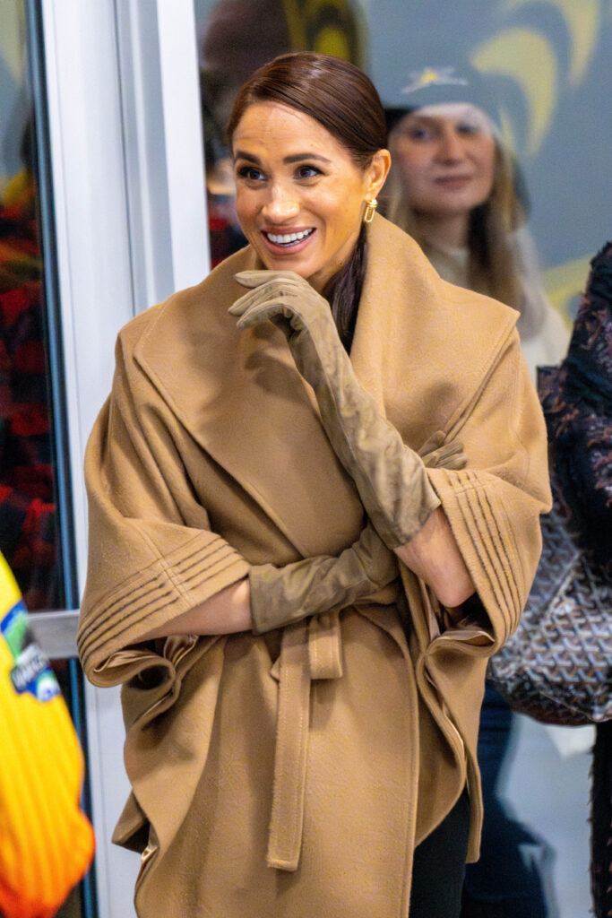 Meghan Markle dressed in all brown