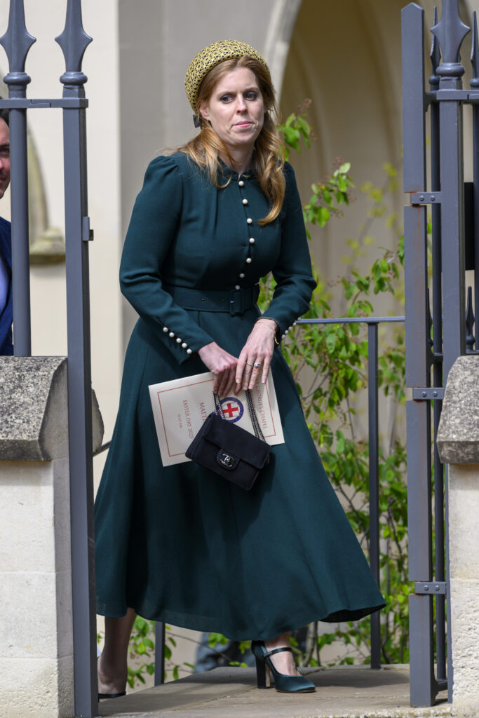 Princess Beatrice attends Easter service at St George's Chapel