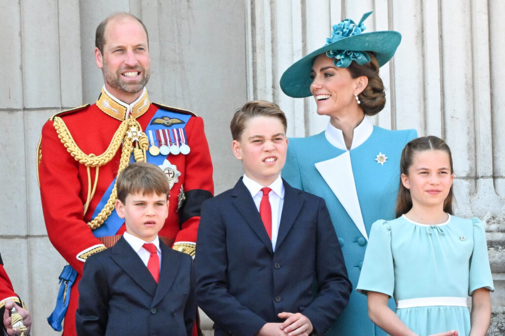 Prince William, Kate Middleton and their children at Trooping the Colour