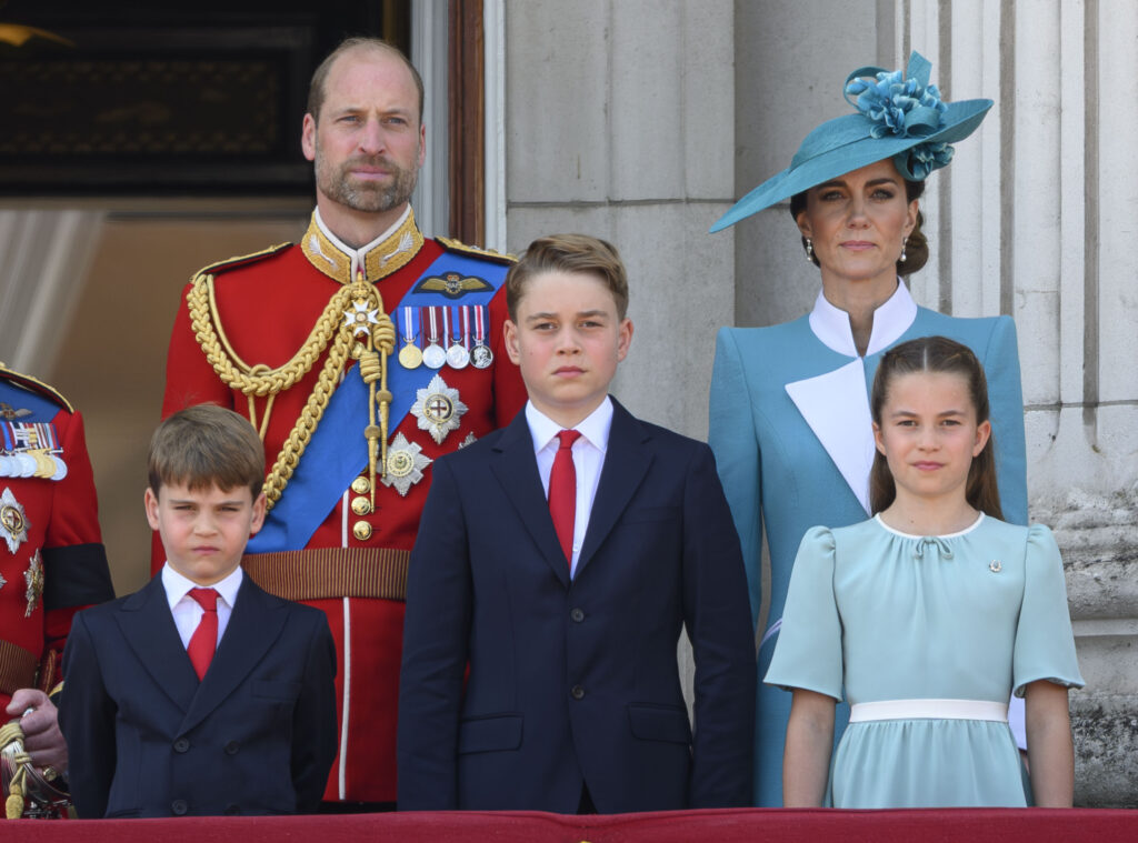 Prince William, Kate Middleton and Prince George at Trooping the Colour