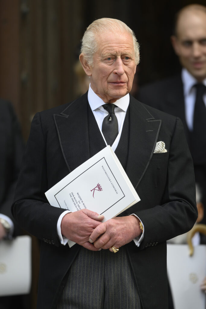 King Charles at Duchess of Kent's funeral