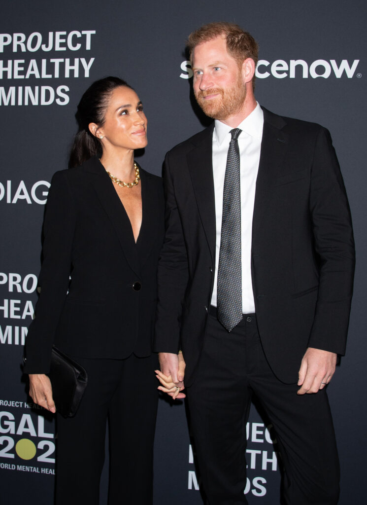 Prince Harry and Meghan Markle at Project Healthy Minds' Gala
