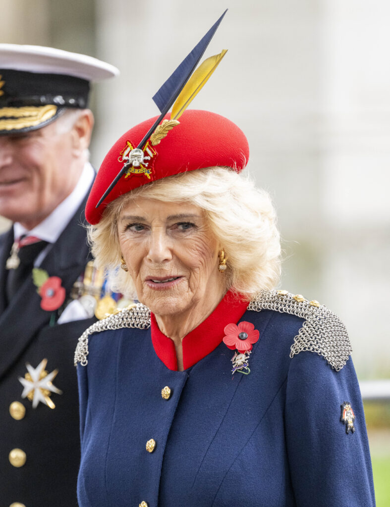Queen Camilla during Remembrance event