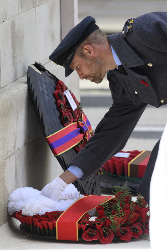 Prince William at National Service Of Remembrance At The Cenotaph