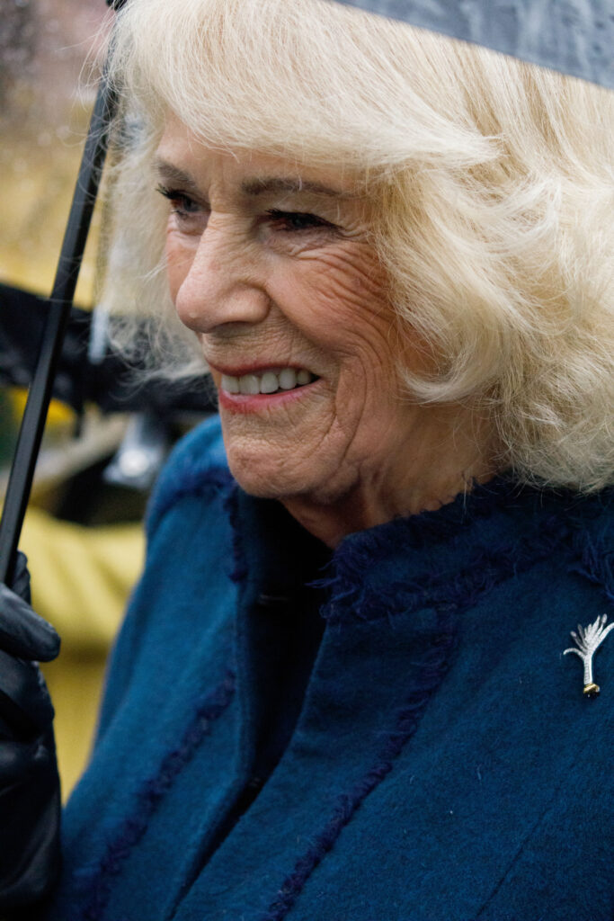 Queen Camilla smiling