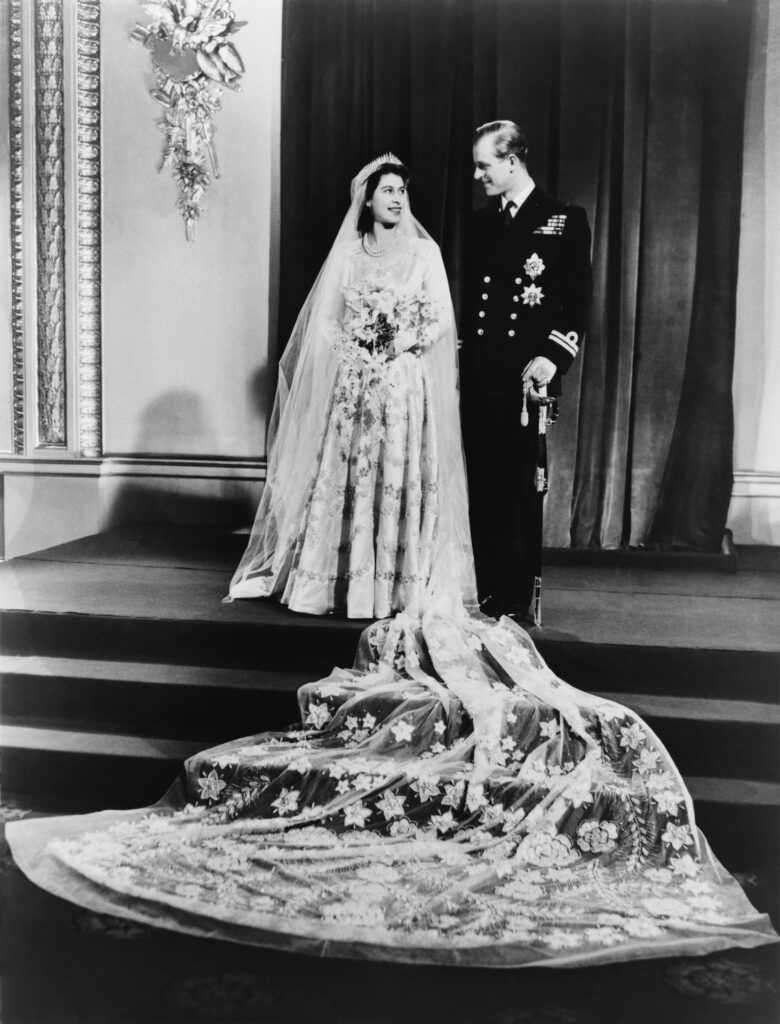 Queen Elizabeth and Prince Philip wedding photos