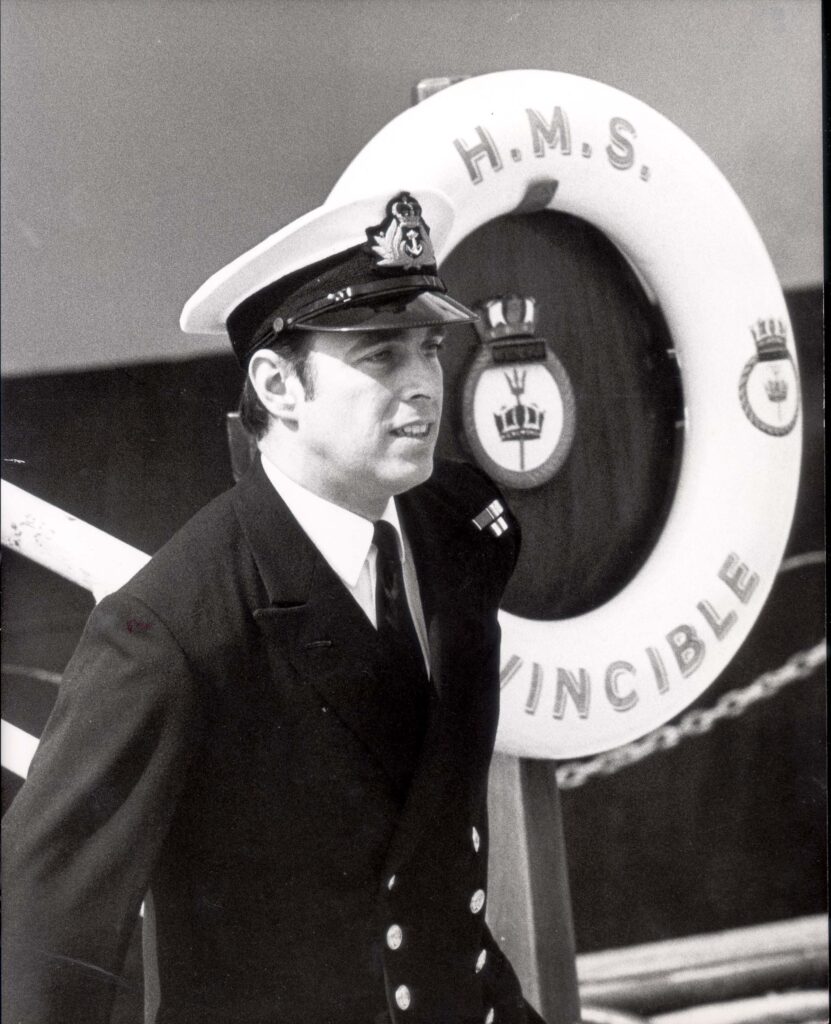 Prince Andrew in the navy 