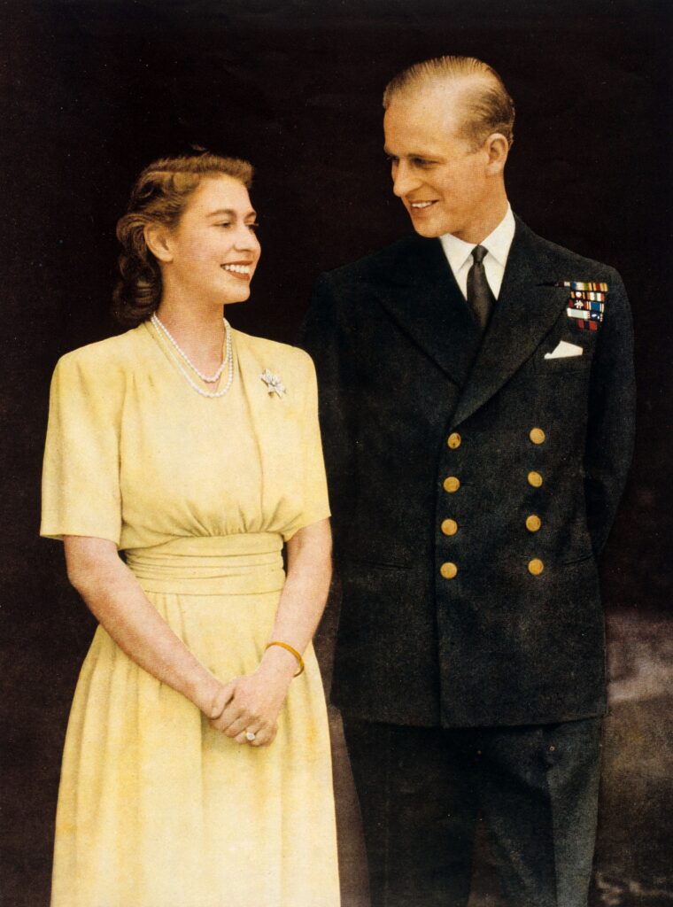 Queen Elizabeth and Prince Philip younger days