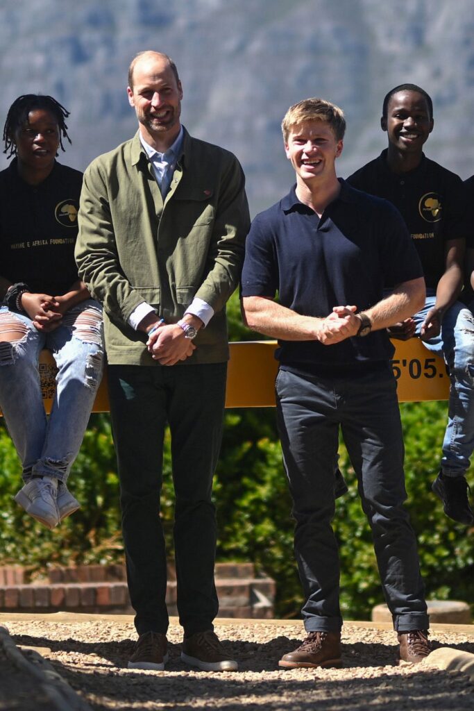 Prince William and Robert Irwin smiling
