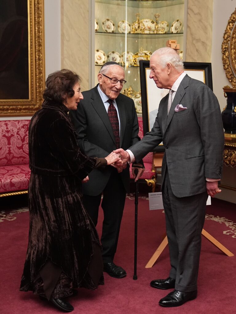 Manfred and his wife meeting King Charles