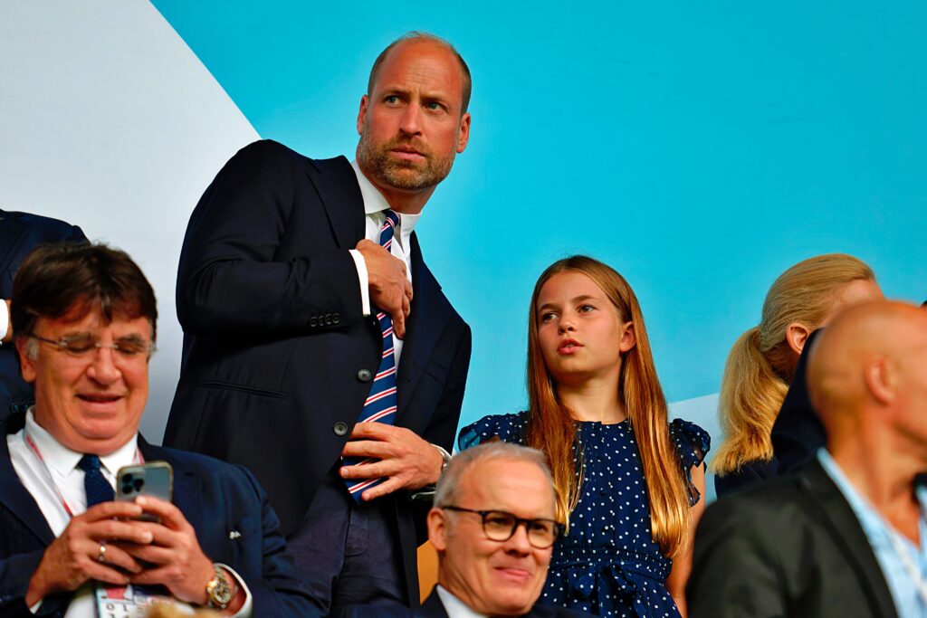 Prince William watches the Lionesses win