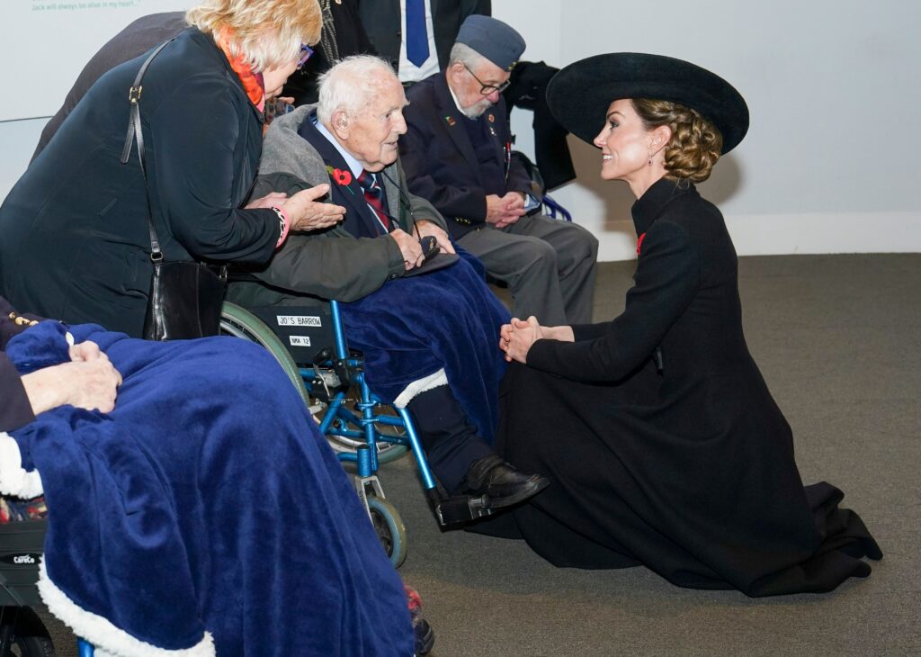 Kate Middleton meeting with veterans on Remembrance Day