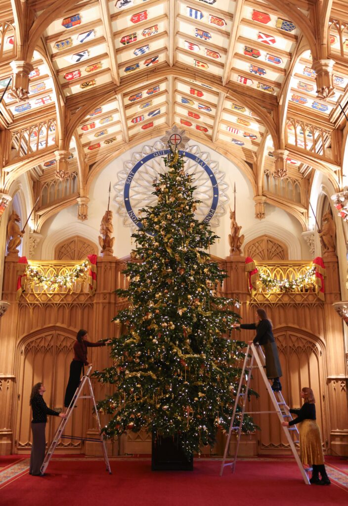 Christmas tree at Windsor Castle
