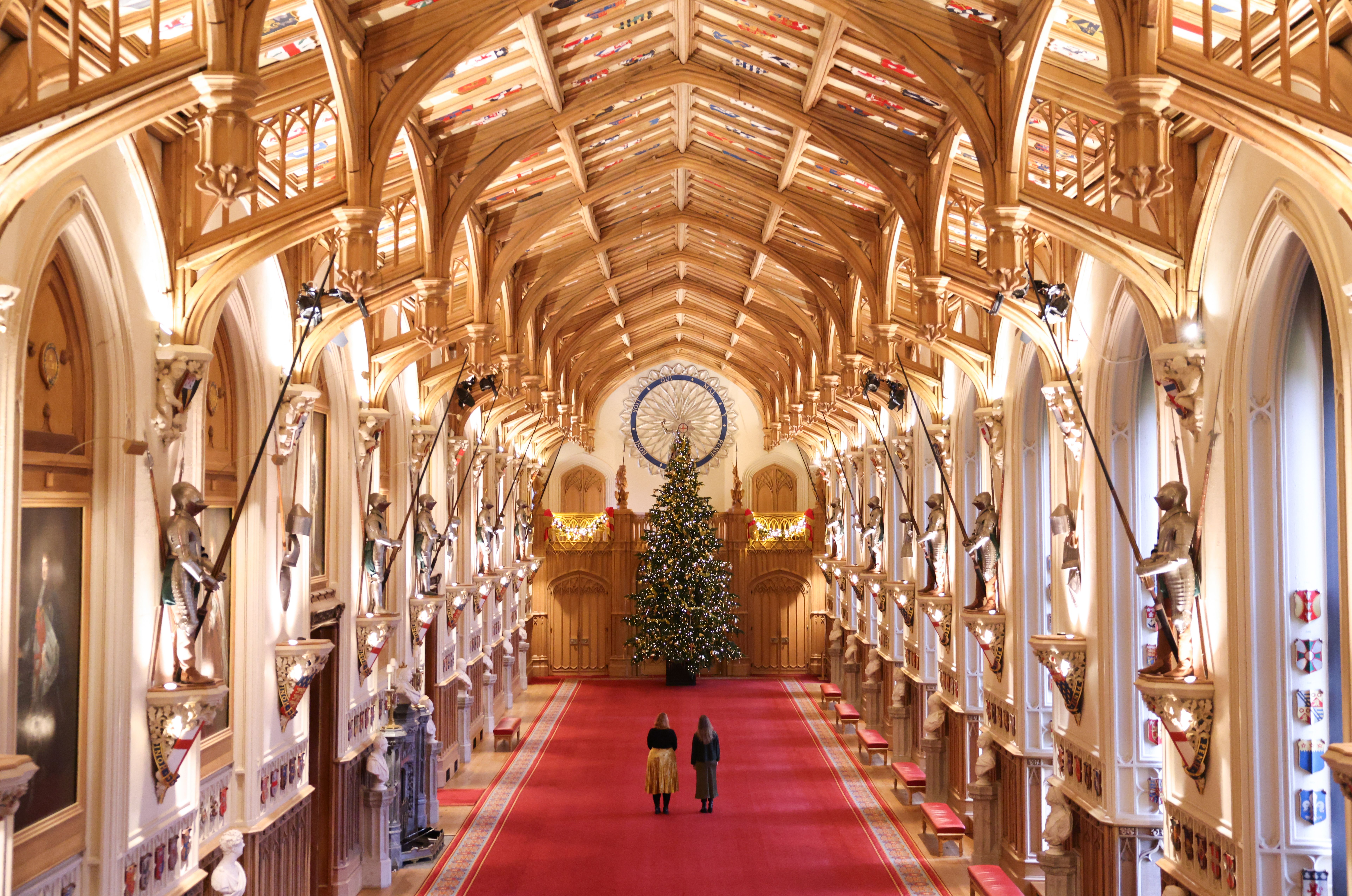 Christmas tree at Windsor Castle