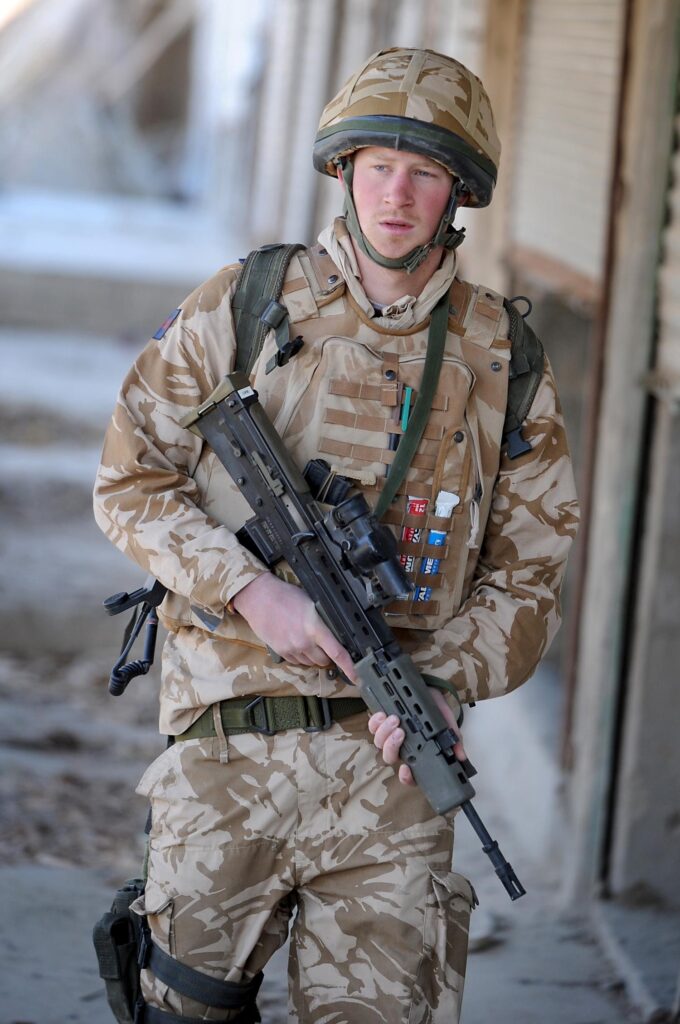 Prince Harry on patrol through the deserted town of Garmisir close to FOB Delhi (forward operating base), where he was posted Prince Harry During his Military Deployment in Helmand Province, Afghanistan - 2007 - 2008