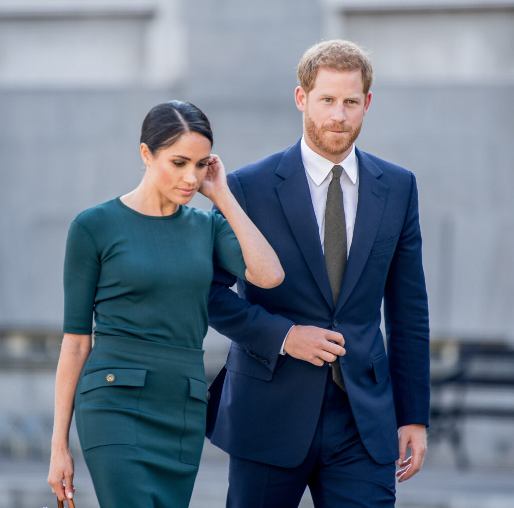 Prince Harry and Meghan Markle walking together
