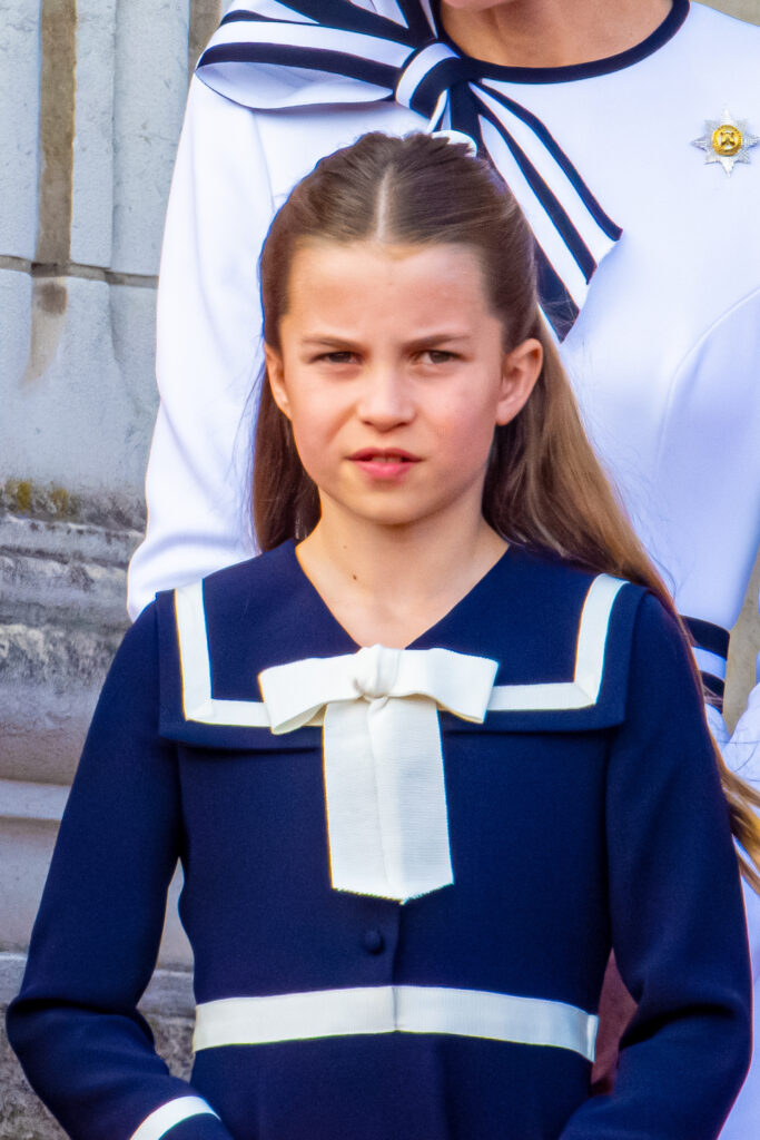 Princess Charlotte on the Buckingham Palace balcony