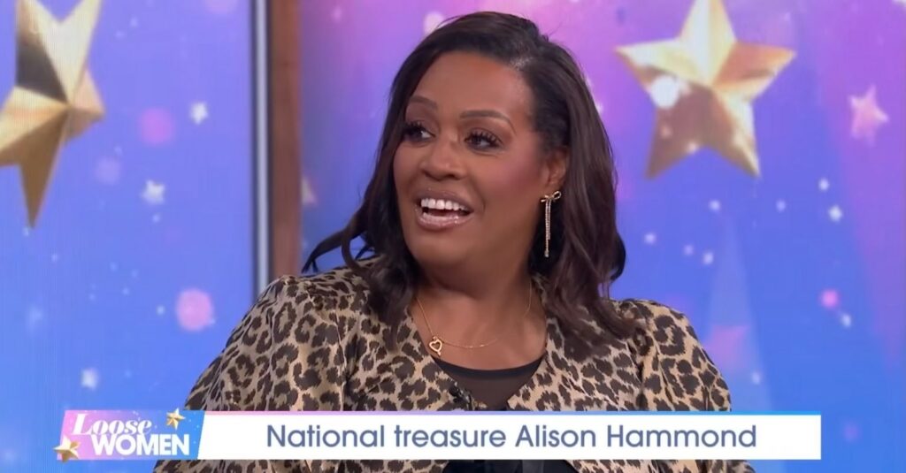 Alison Hammond chatting on Loose Women